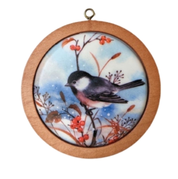 HALLMARK wildlife Collectible Ornament  Wildlife 1983 black Chickadee capped 2nd - Picture 1 of 5